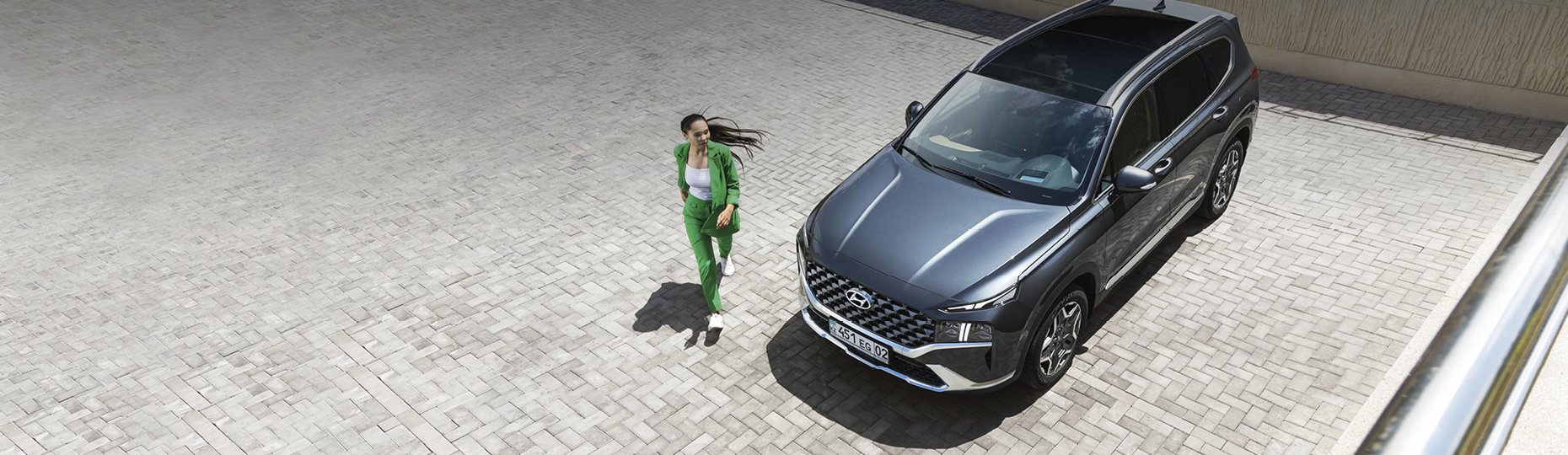 Жаңа Hyundai Santa Fe сатып алыңыз  | Алматыдағы ресми дилерде