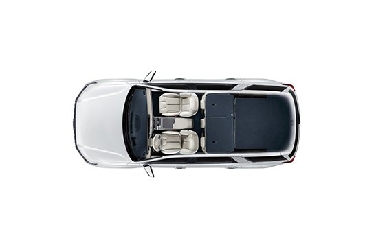 Сиденья 2-го и 3-го рядов сложены